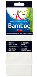 Lucovitaal Bamboe sok lang wit maat 39-42 1.00 Paar
