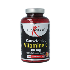 Lucovitaal Vitamine C 80mg citroen 800 Kauwtabletten