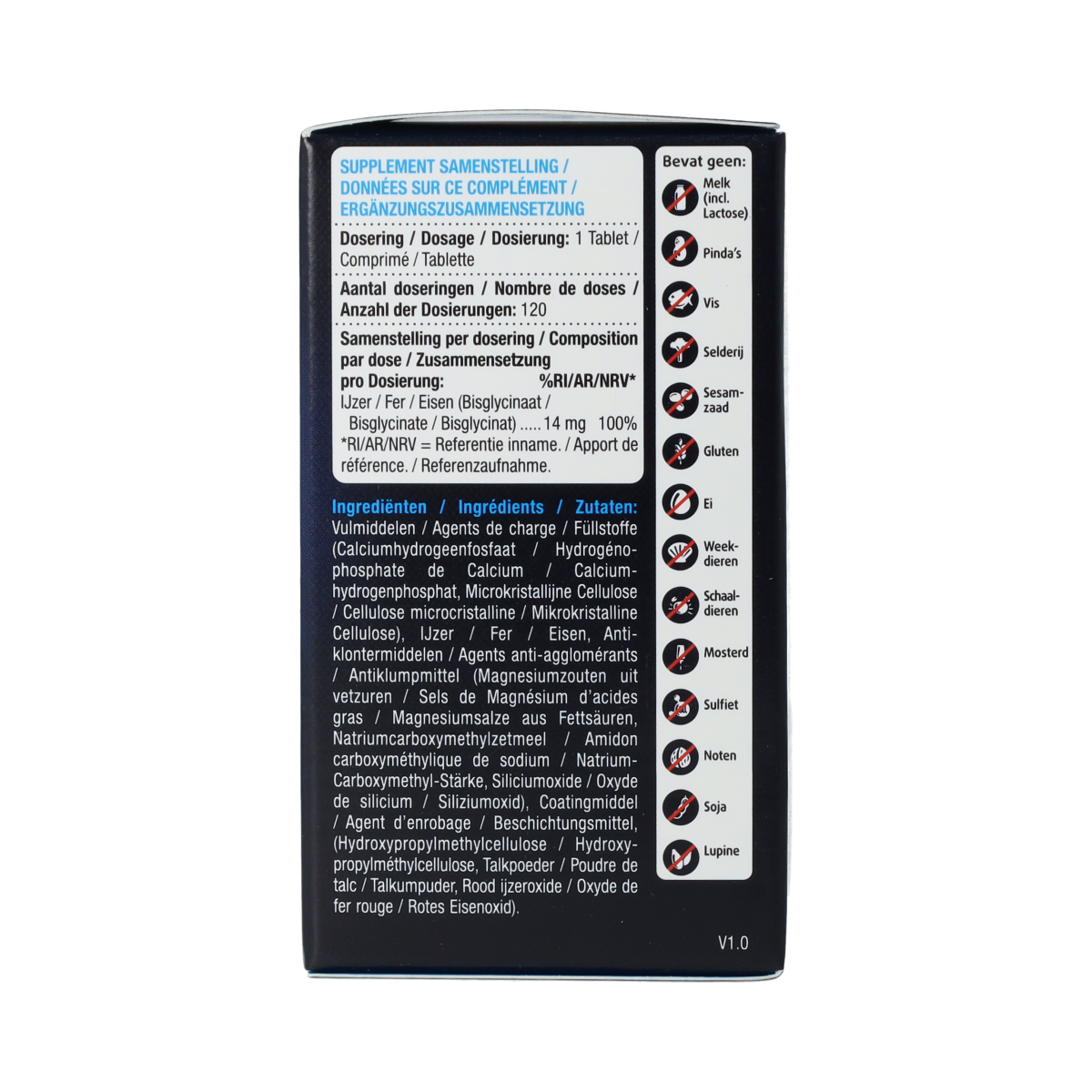 Lucovitaal IJzer Bisglycinaat 100% 120.00 Tabletten