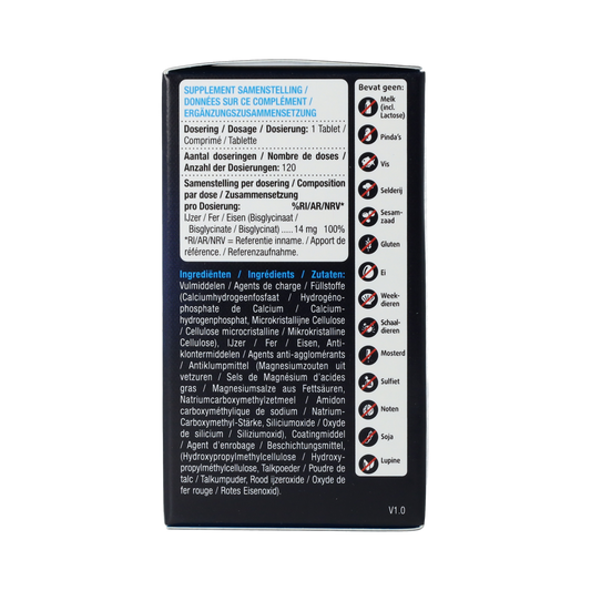 Lucovitaal IJzer Bisglycinaat 100% 120.00 Tabletten