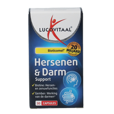 Lucovitaal Hersenen & darm support Bioticomel 30.00 Capsules