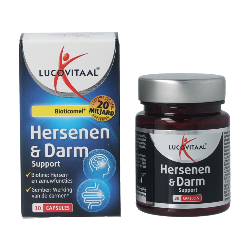 Lucovitaal Hersenen & darm support Bioticomel 30 Capsules