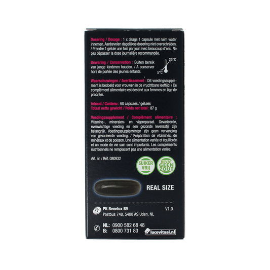 Lucovitaal Vruchtbaarheid support vrouw 60.00 Capsules