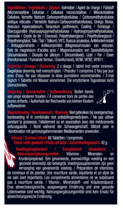 Lucovitaal Bloedcirculatie support 60.00 Tabletten
