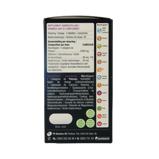 Lucovitaal Collageen pure marine 60.00 Tabletten