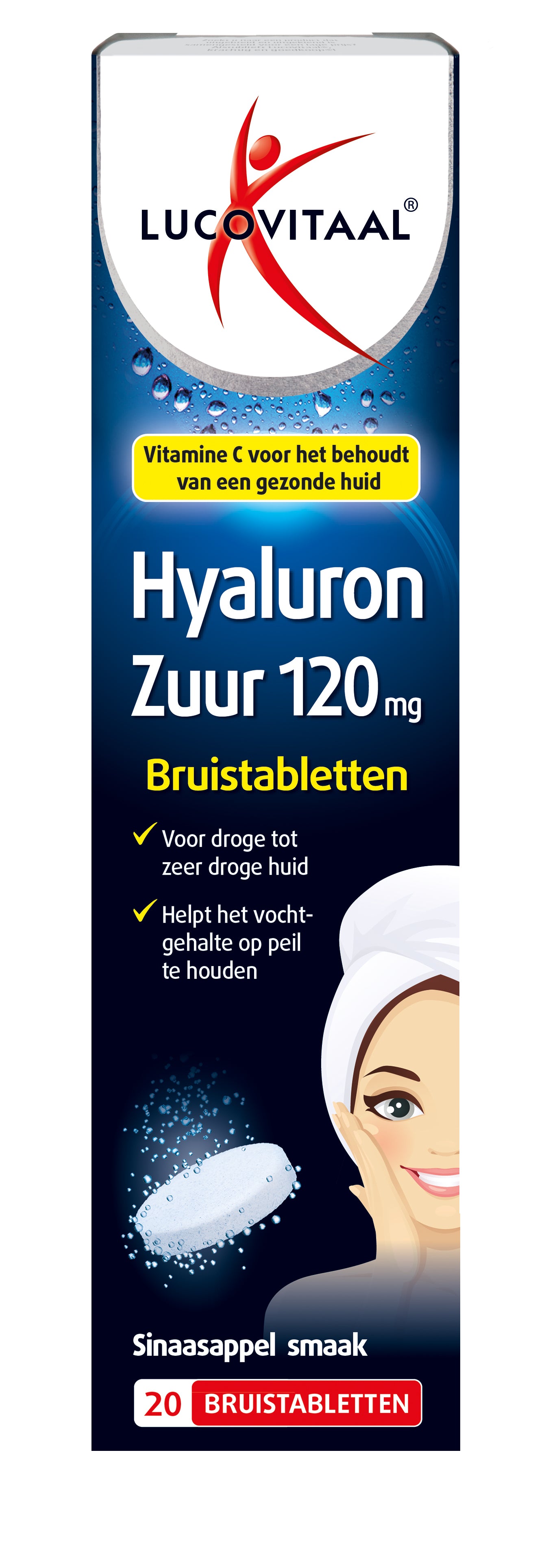 Lucovitaal Hyaluronzuur bruistabletten 20 Bruistabletten