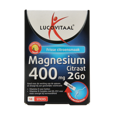 Lucovitaal Magnesium citraat 400mg 2go sticks 14.00 Stuks