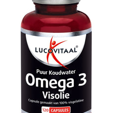 Lucovitaal Omega 3 visolie puur koudwater 120.00 Capsules