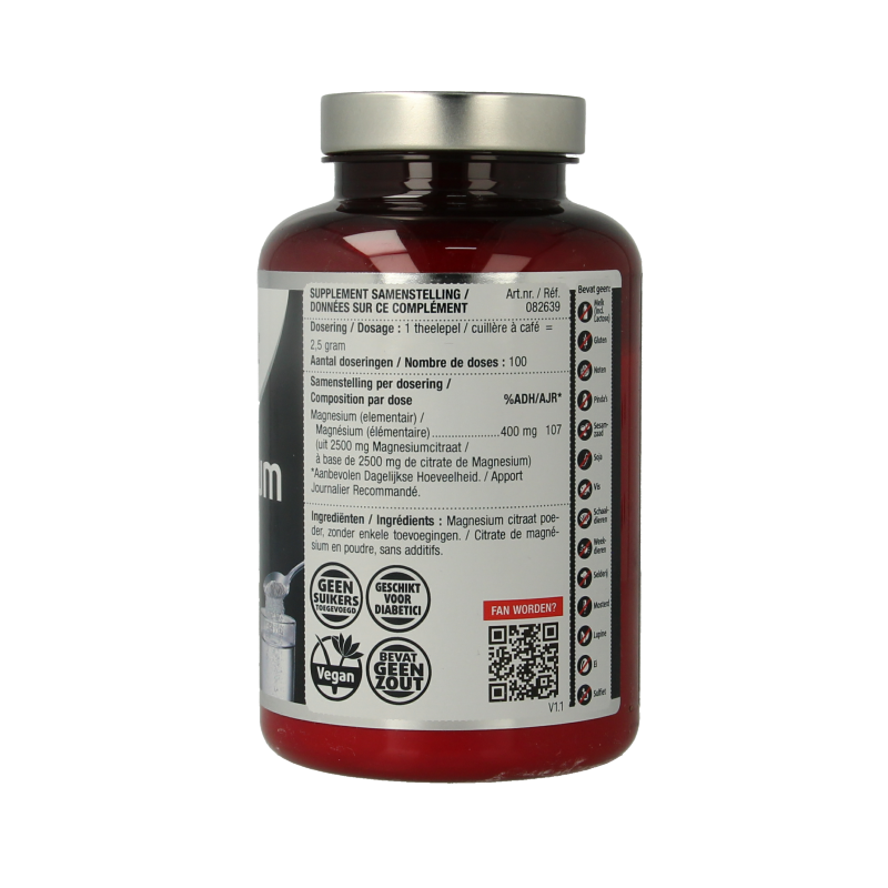 Lucovitaal Magnesium citraat 400mg poeder 250 Gram
