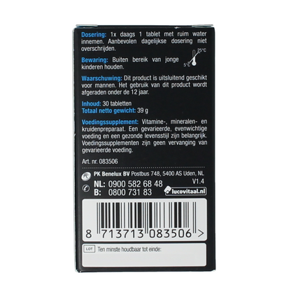 Lucovitaal Testosteron mannen support 30.00 Tabletten