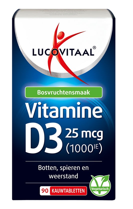 Lucovitaal Vitamine D3 25mcg 90 Kauwtabletten