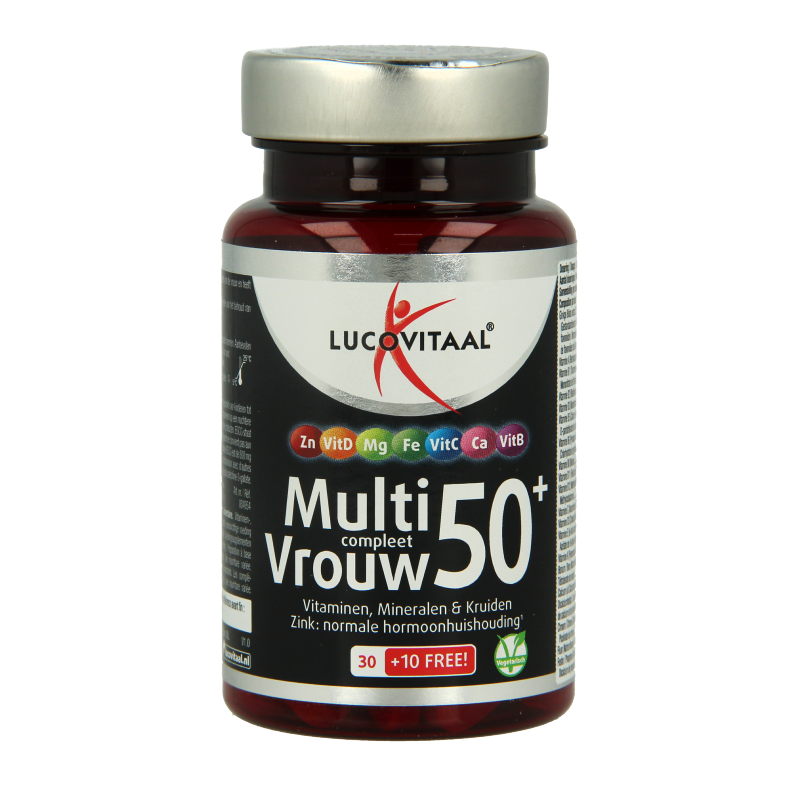 Lucovitaal Multi compleet vrouw 50+ 40 Tabletten