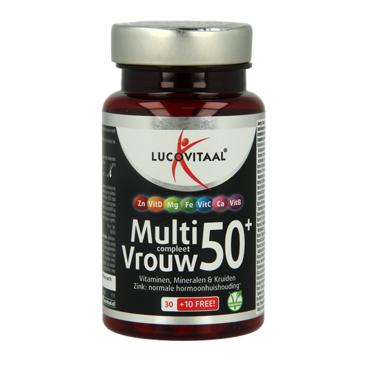 Lucovitaal Multi compleet vrouw 50+ 40 Tabletten