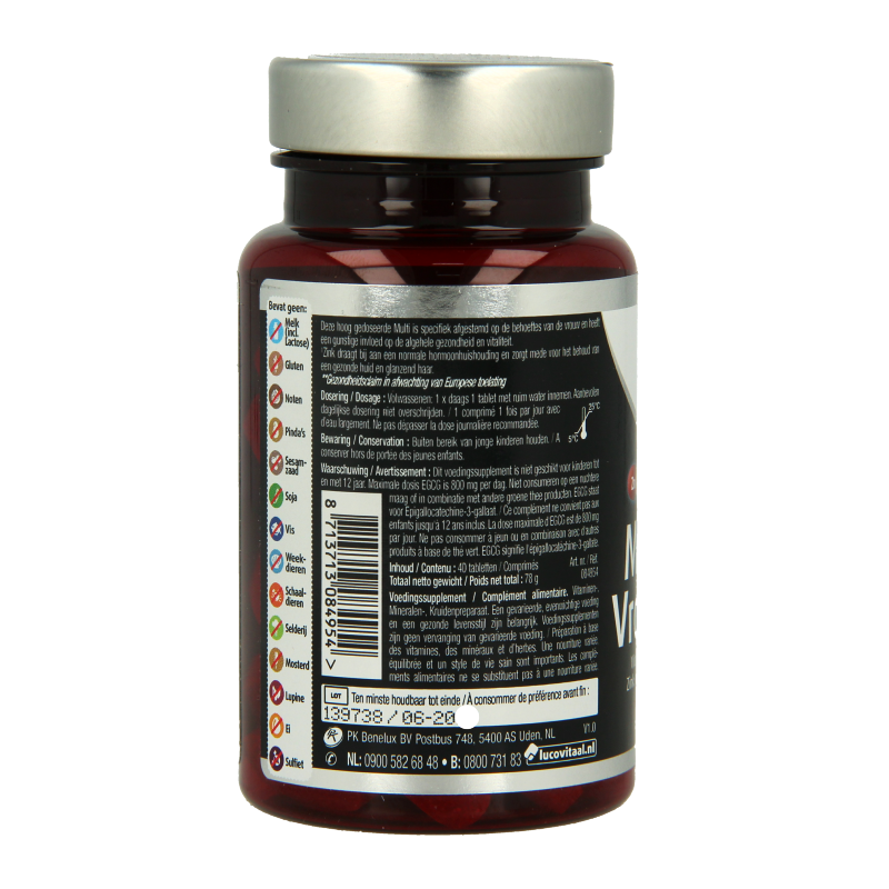 Lucovitaal Multi compleet vrouw 50+ 40 Tabletten