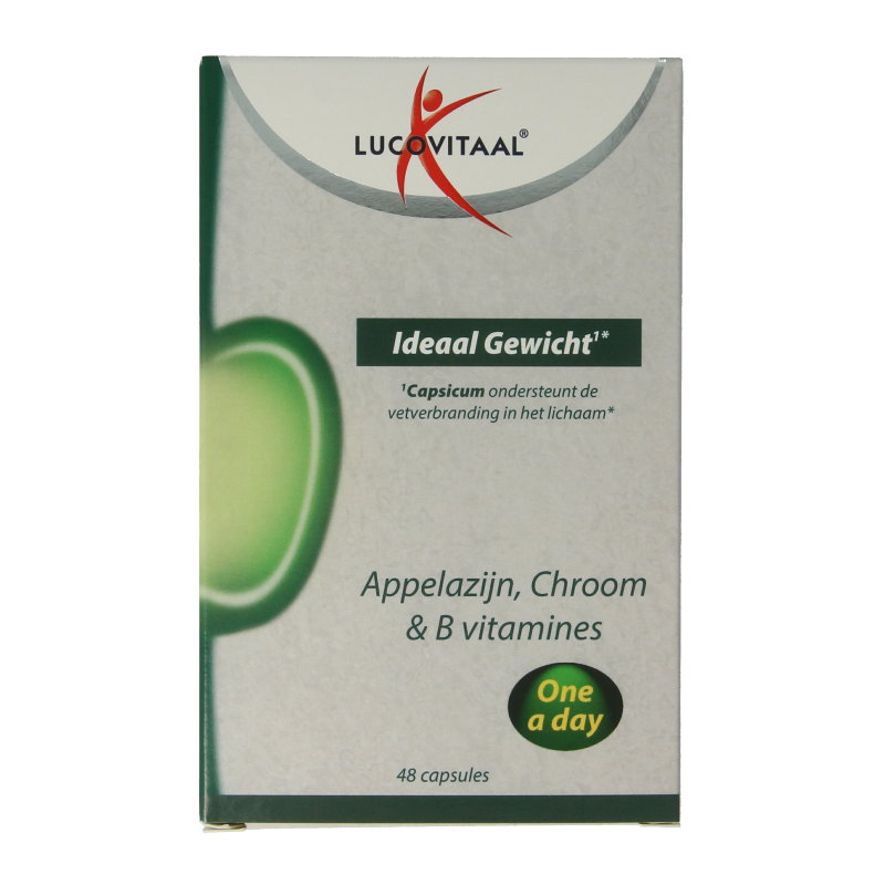 Lucovitaal Ideaal gewicht appelazijn 48 Capsules