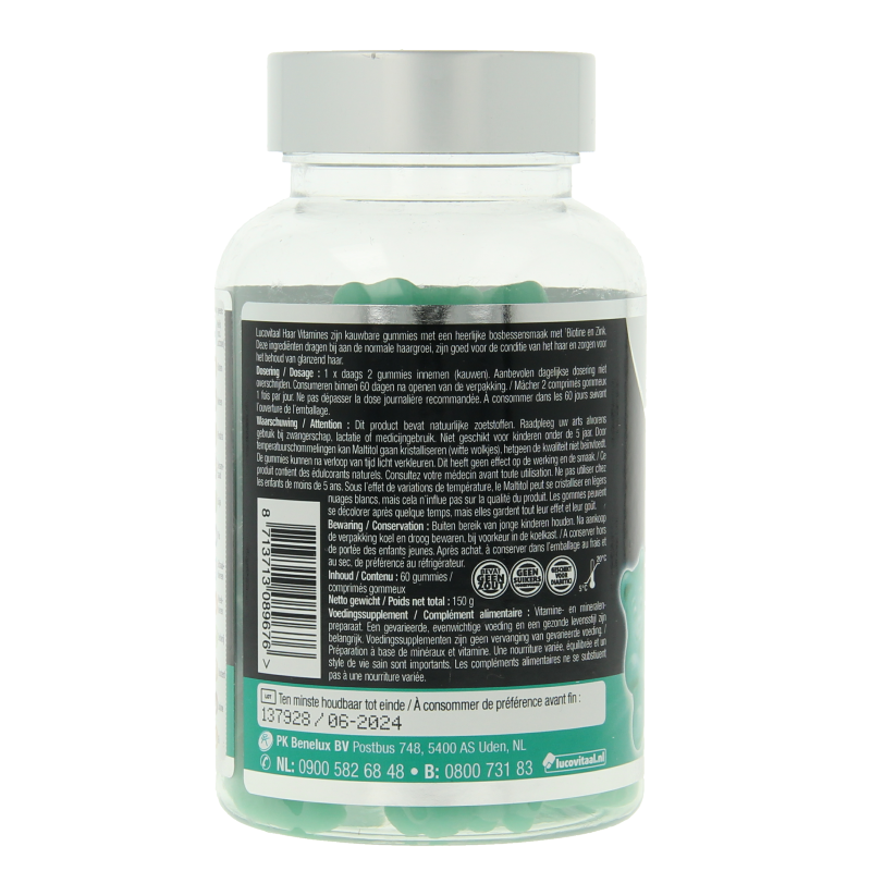 Lucovitaal Haar vitamine 60 Gummies