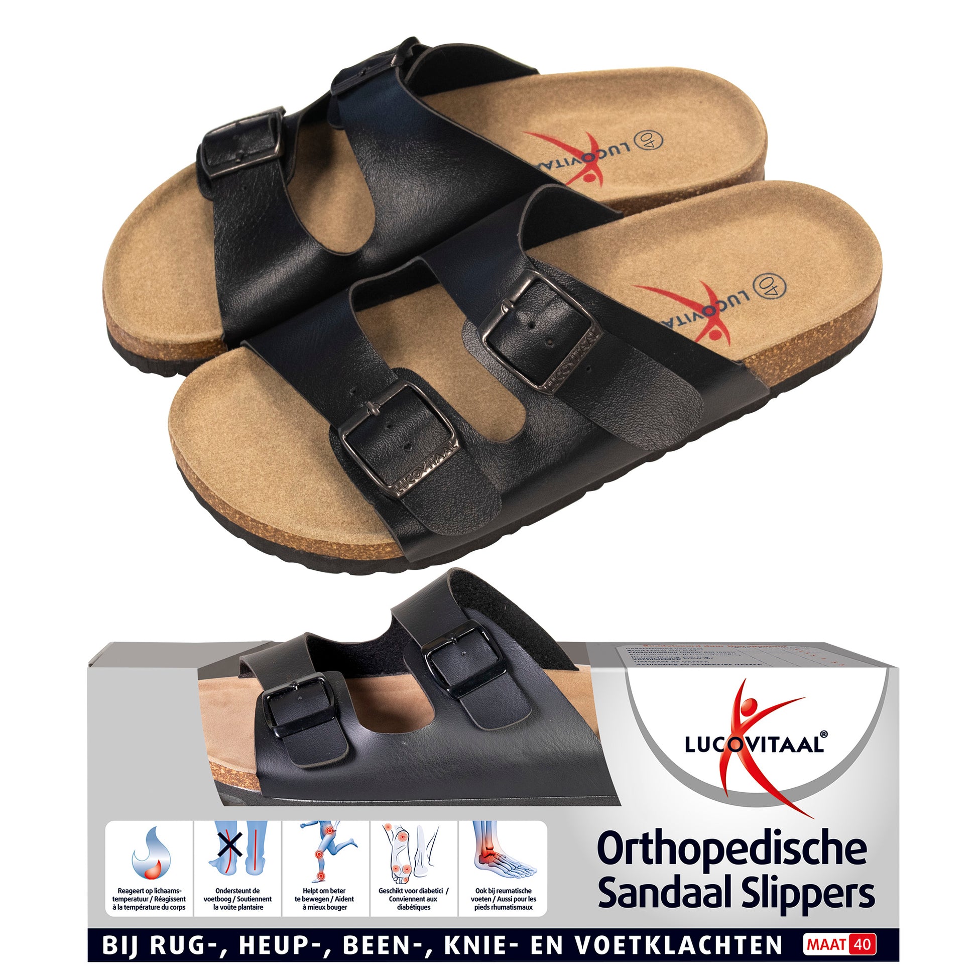 Lucovitaal Orthopedische sandalen maat 40 1 Paar