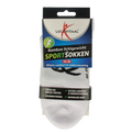 Lucovitaal Sportsok bamboe wit 35-38 1 Paar