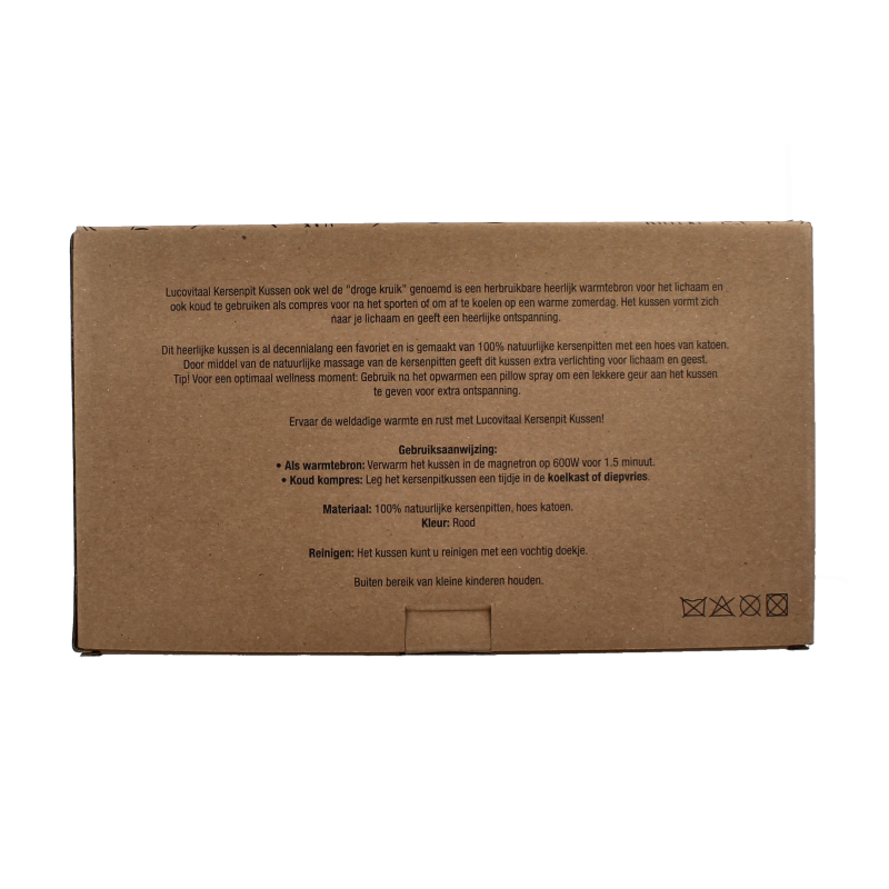 Lucovitaal Kersenpit kussen vierkant 1 Stuks
