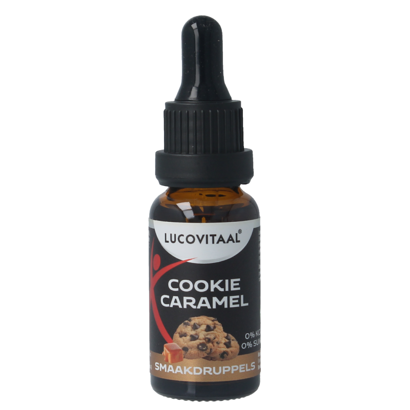 Lucovitaal Smaak druppels cookie caramel 20 Milliliter