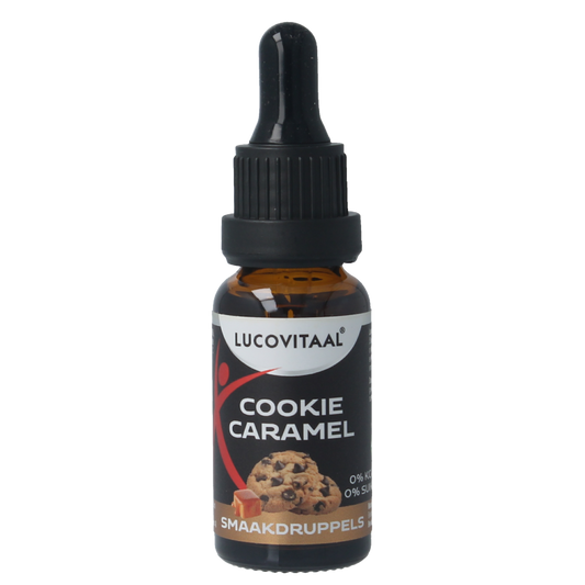 Lucovitaal Smaak druppels cookie caramel 20 Milliliter