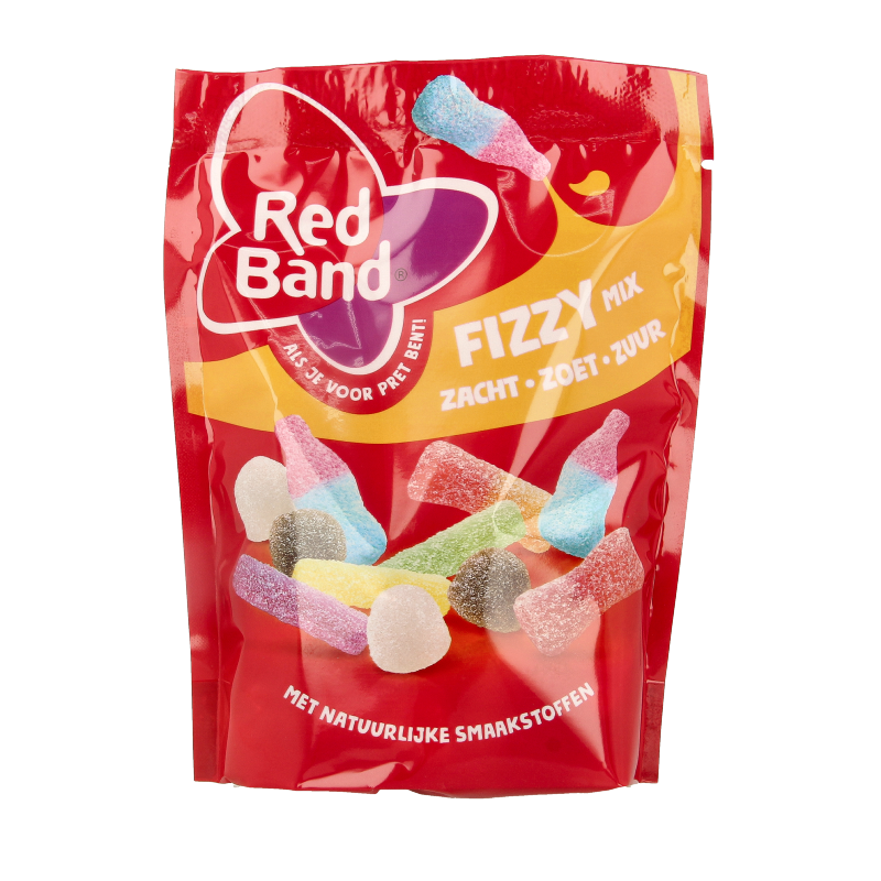 Red Band Snoepmix Fizzy 205 Gram