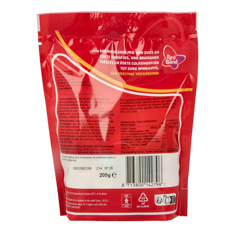 Red Band Snoepmix Fizzy 205 Gram