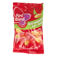 Red Band Winegums duo zoet zuur 120.00 Gram