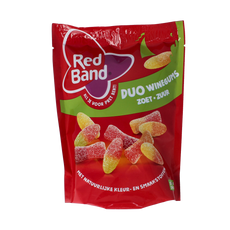 Red Band Winegums duo zoet zuur 215.00 Gram