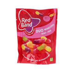 Red Band Winegums duo zoet fris 215 Gram