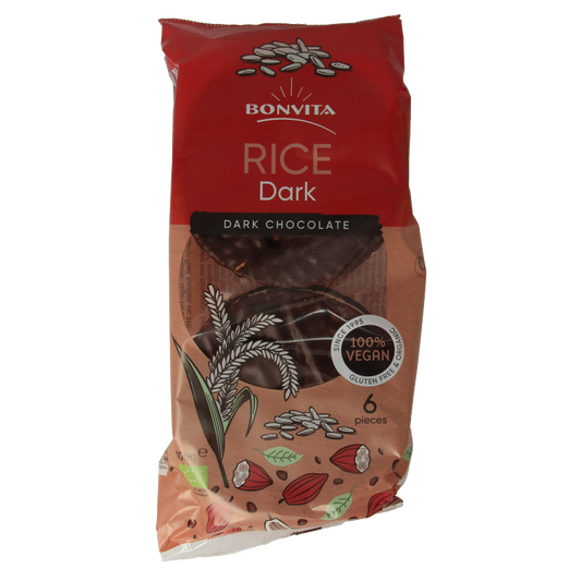 Bonvita Rijstwafels pure chocolade bio 100 Gram