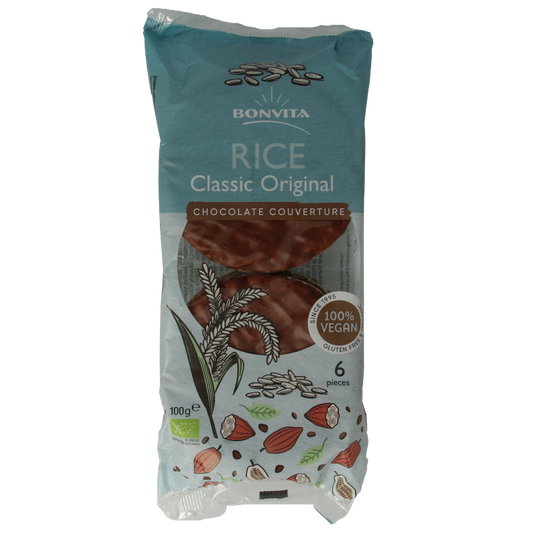 Bonritzz Rijstwafel choco melk bio 100 Gram