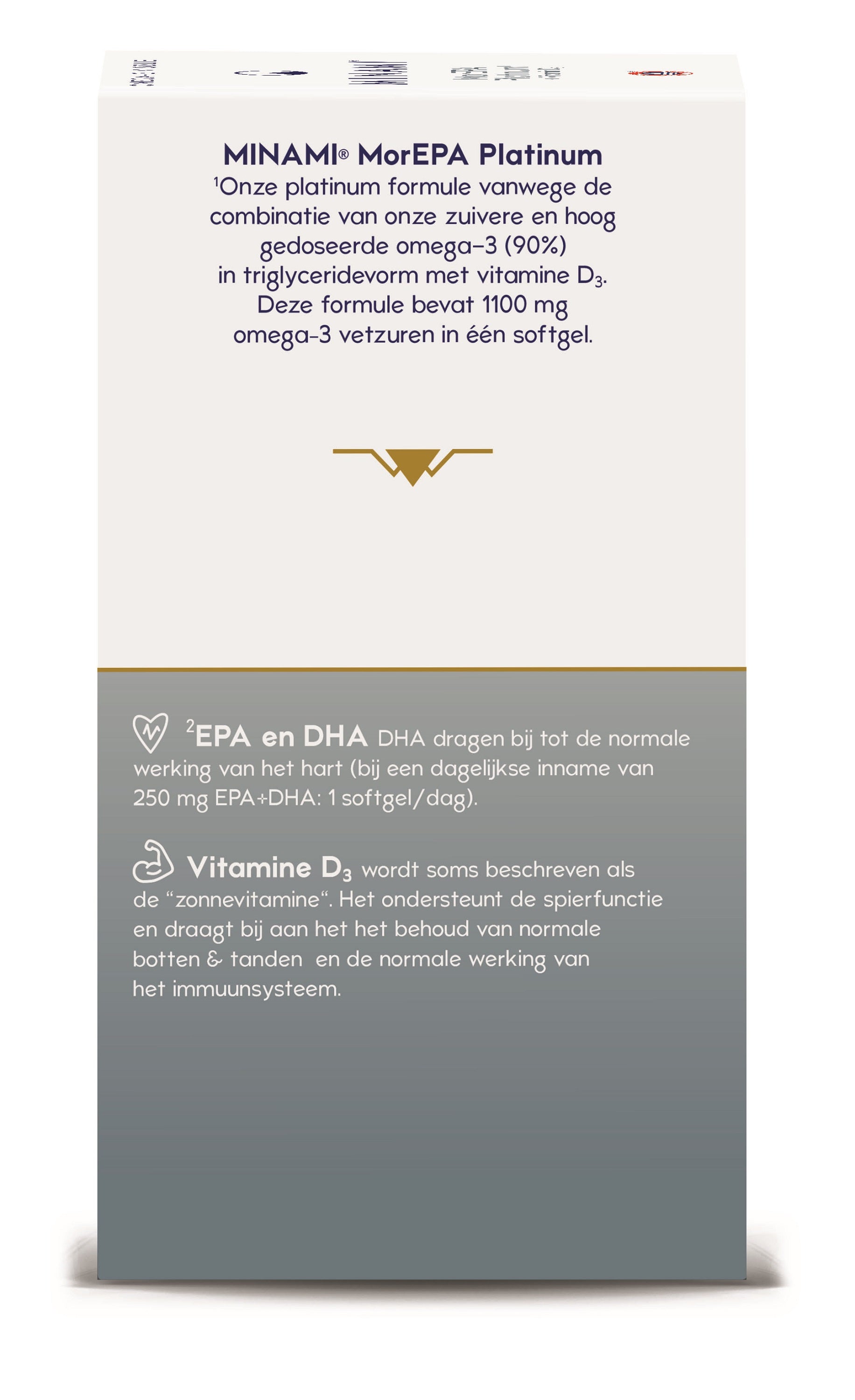 Minami MorEPA platinum + vitamine D3 60 Softgels