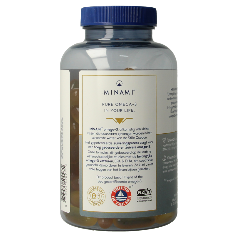 Minami MorEPA platinum + vitamine D3 120 Softgels