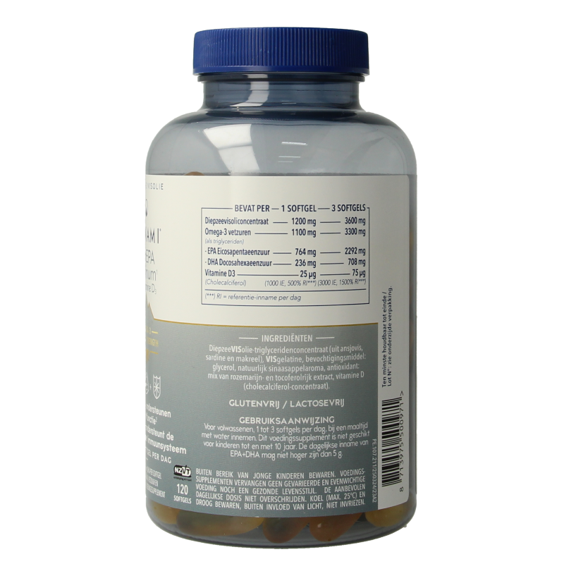 Minami MorEPA platinum + vitamine D3 120 Softgels