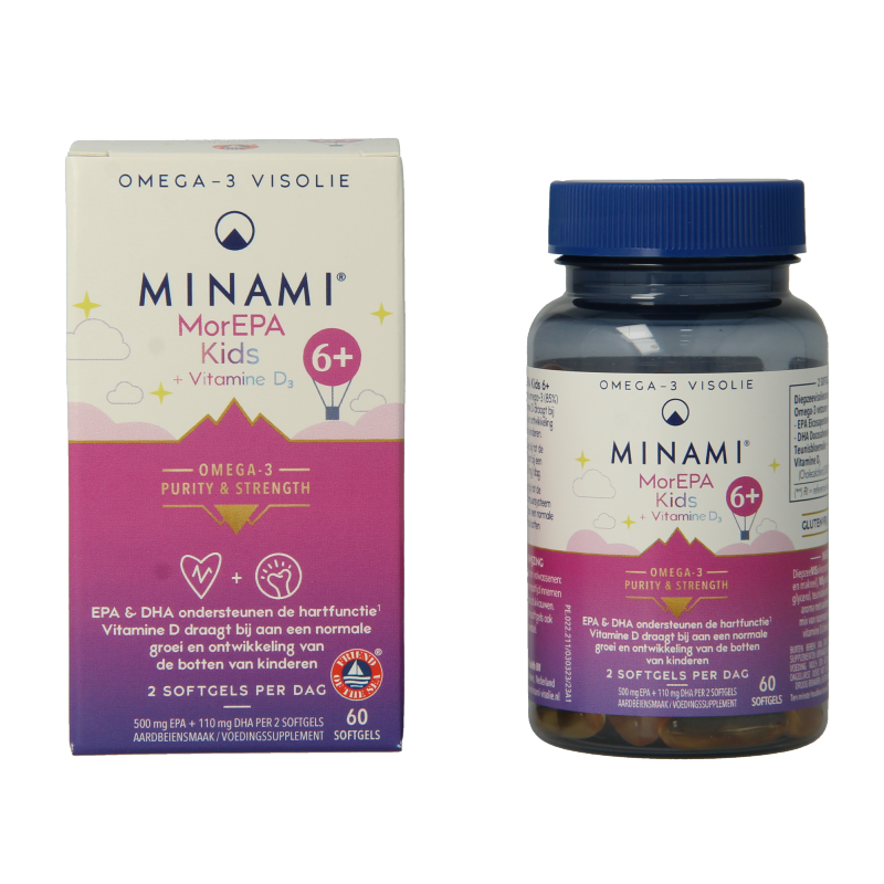 Minami MorEPA kids + vitamine D3 60 Softgels