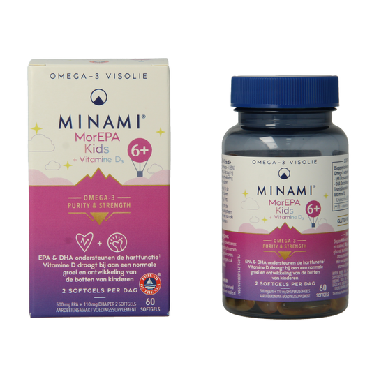Minami MorEPA kids + vitamine D3 60 Softgels