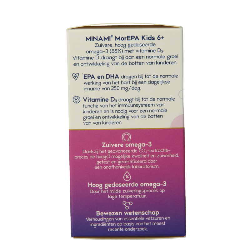 Minami MorEPA kids + vitamine D3 60 Softgels
