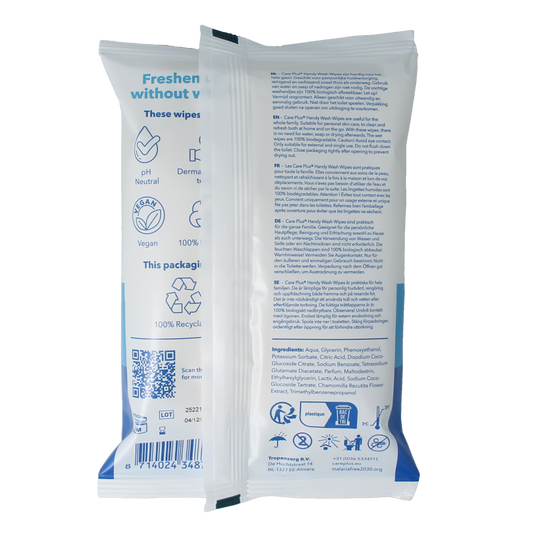 Care Plus Hygiene wash wipes 10.00 Stuks
