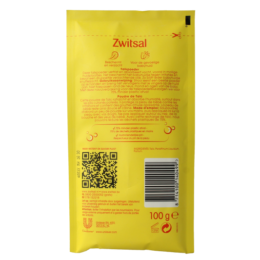 Zwitsal Talkpoeder navul  100 Gram