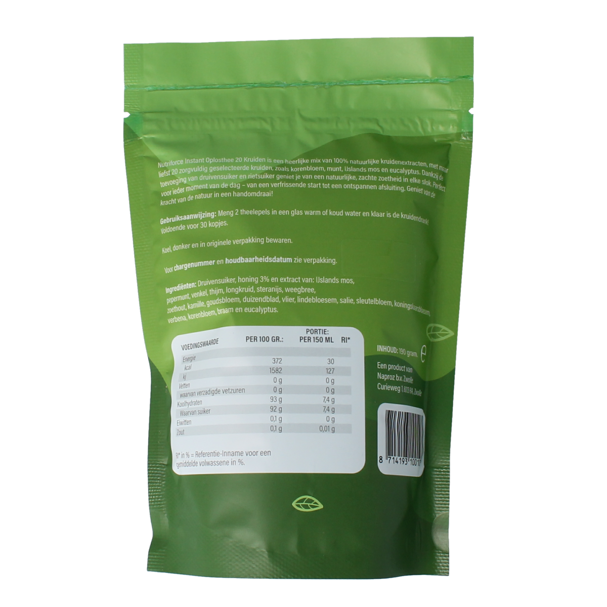 Naproz Multi kruidendrank uit 20 kruiden 190.00 Gram