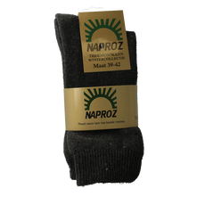 Naproz Thermo sokken grijs maat 39-42  3 Paar