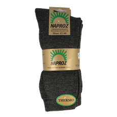 Naproz Thermo sokken grijs maat 43-46  3.00 Paar