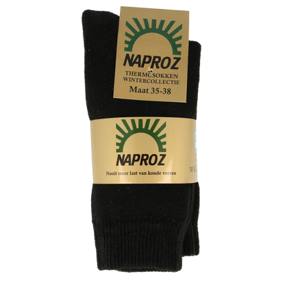 Naproz Thermo sokken zwart maat 35-38  3.00 Paar