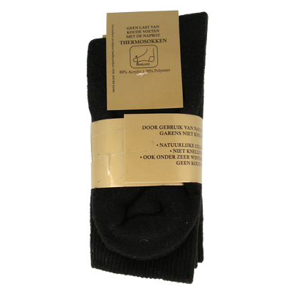 Naproz Thermo sokken zwart maat 35-38  3.00 Paar