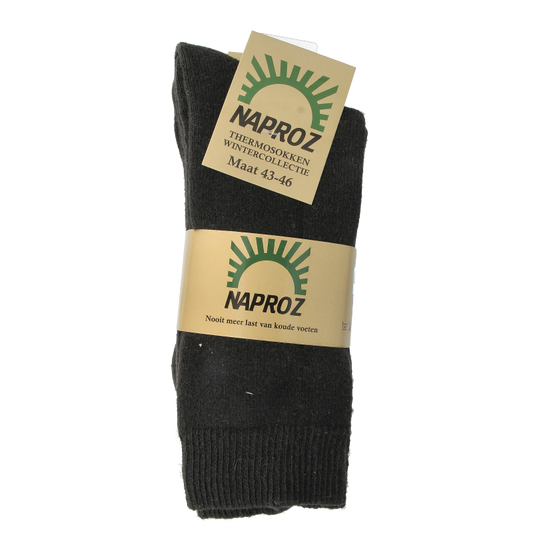Naproz Thermo sokken zwart maat 43-46  3 Paar