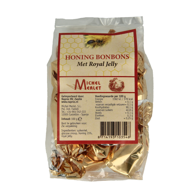 Michel Merlet Honing bonbons royal jelly  100 Gram