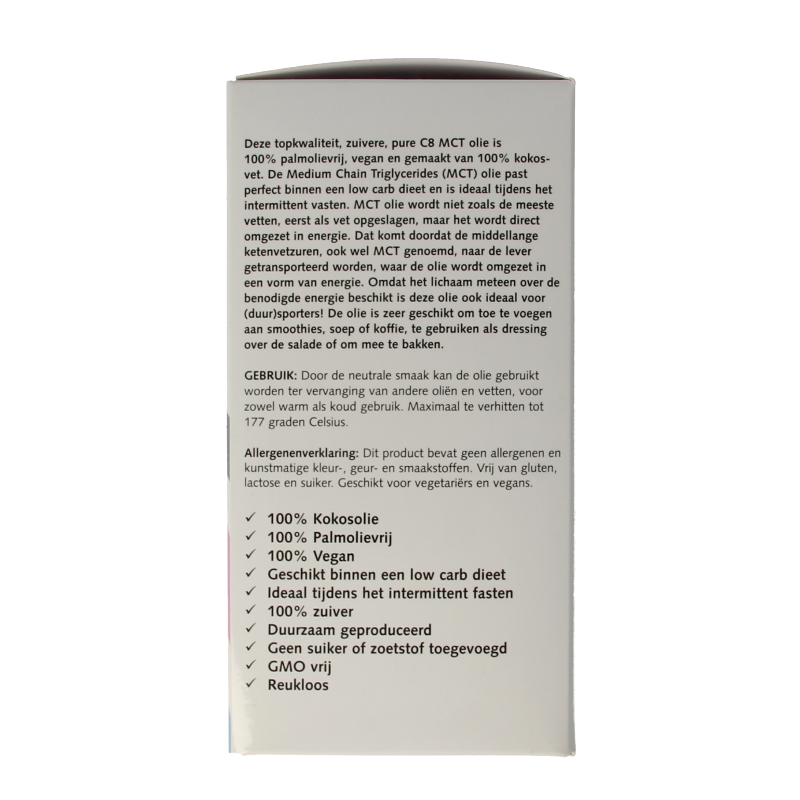 Nutriforce MCT 8 olie 500 Milliliter