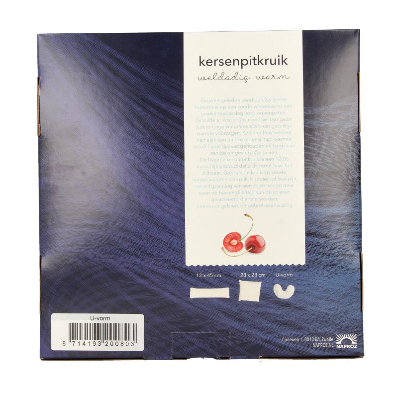 Naproz Kersenpitkussen u-vorm 1 Stuks