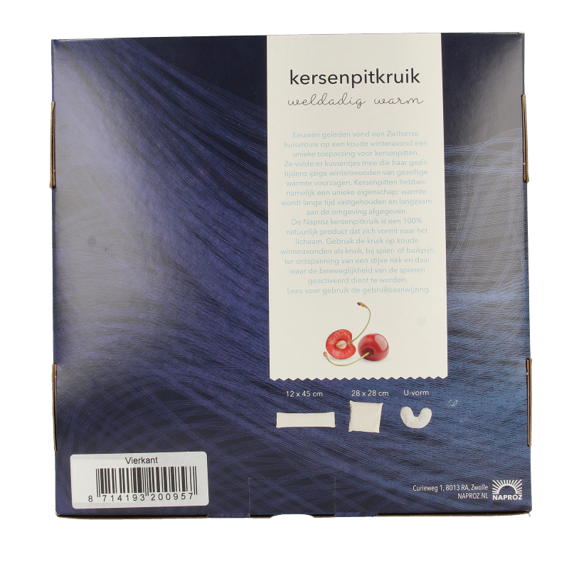 Naproz Kersenpitkussen vierkant 1 Stuks